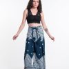 Women HaremPants | Blooming Vines Wrap Palazzo Style Harem Pants In Teal