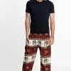 Men HaremPants | Elephant Bliss Men'S Elephant Pants In Red