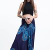 Women HaremPants | Floral Vines 2-In-1 Jumpsuit Harem Pants In Blue