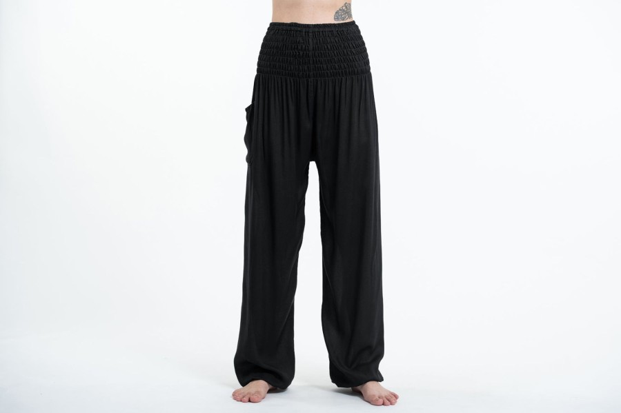 Plus Size HaremPants | Solid Color Women'S Tall Harem Pants In Black