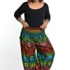 Women HaremPants | Plus Size Rainbow Elephant Women'S Elephant Pants In Orange