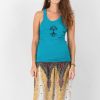 Women HaremPants | Super Soft Sure Design Women'S Tank Tops Tree Of Life Turquoise