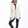 Women HaremPants | Women'S Crinkled Hill Tribe Cotton Cardigan In Off White