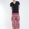 Men HaremPants | Tribal Prints Men'S Harem Pants In Red