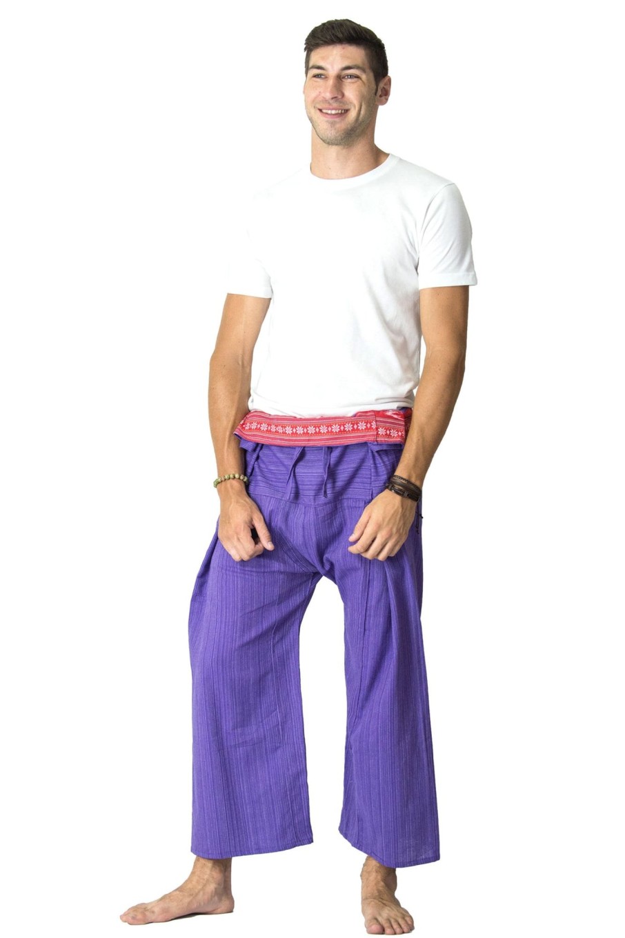 Men HaremPants | Unisex Thai Fisherman Pants In Purple