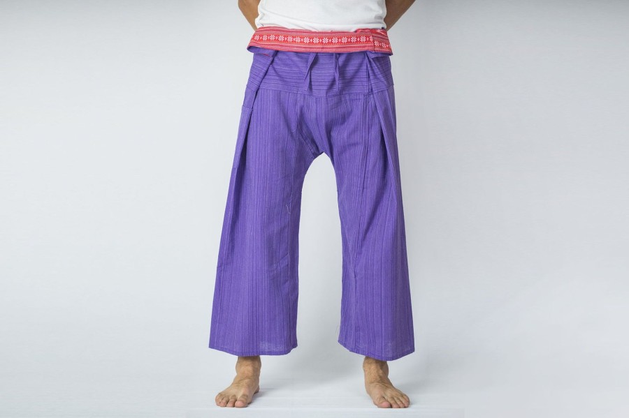 Men HaremPants | Unisex Thai Fisherman Pants In Purple