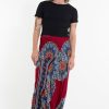 Men HaremPants | Peony Mandalas Drop Crotch Men'S Harem Pants In Red