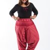 Plus Size HaremPants | Plus Size Hill Tribe Elephant Women'S Elephant Pants In Red