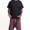 Men HaremPants | Plus Size Hill Tribe Elephant Men'S Elephant Pants In Purple