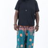 Plus Size HaremPants | Plus Size Mandala Elephant Men'S Elephant Pants In Turquoise