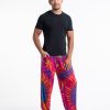 Men HaremPants | Tie Dye Cotton Men Harem Pants In Pink