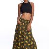 Women HaremPants | Leaves Women'S Cotton Palazzo Pants In Green