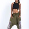 Women HaremPants | Elephant Aztec Cotton Women'S Harem Pants In Green