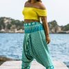 Women HaremPants | Plus Size Hill Tribe Elephant Women'S Elephant Pants In Turquoise