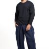 Men HaremPants | Genie Men'S Cotton Harem Pants In Navy