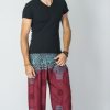 Men HaremPants | Geometric Mandalas Men'S Harem Pants In Red