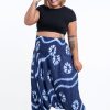 Women HaremPants | Plus Size Tie Dye 2-In-1 Jumpsuit Harem Pants In Indigo