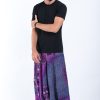 Men HaremPants | Tribal Chakras Drop Crotch Men'S Harem Pants In Purple