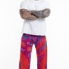 Plus Size HaremPants | Plus Size Tie Dye Cotton Men Harem Pants In Pink