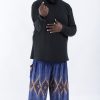 Men HaremPants | Plus Size Diamond Peacock Men'S Harem Pants In Blue