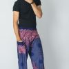 Men HaremPants | Geometric Mandalas Men'S Harem Pants In Blue