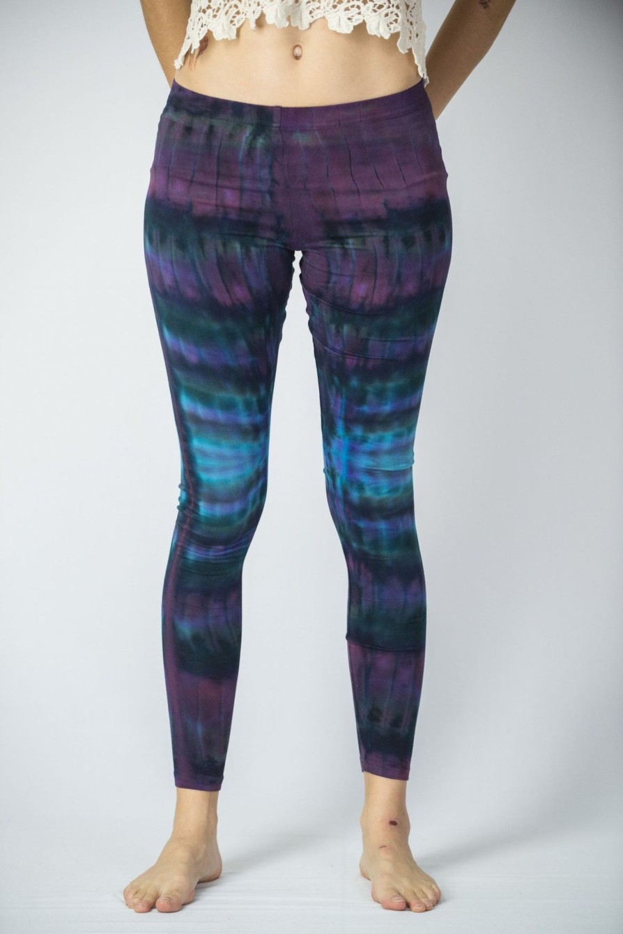 Women HaremPants | Patch Dye Tie Dye Cotton Leggings In Indigo