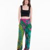 Women HaremPants | Tie Dye Cotton Women Harem Pants In Green