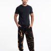 Men HaremPants | Tie Dye Cotton Men Harem Pants In Black Orange Black / Orange