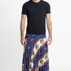 Men HaremPants | Elephant Bliss Drop Crotch Men'S Elephant Pants In Blue