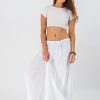 Women HaremPants | Women'S Thai Harem Double Layers Palazzo Pants In Solid White