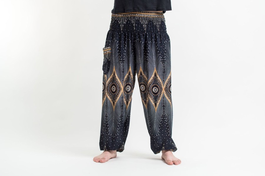 Men HaremPants | Diamond Peacock Men'S Harem Pants In Black