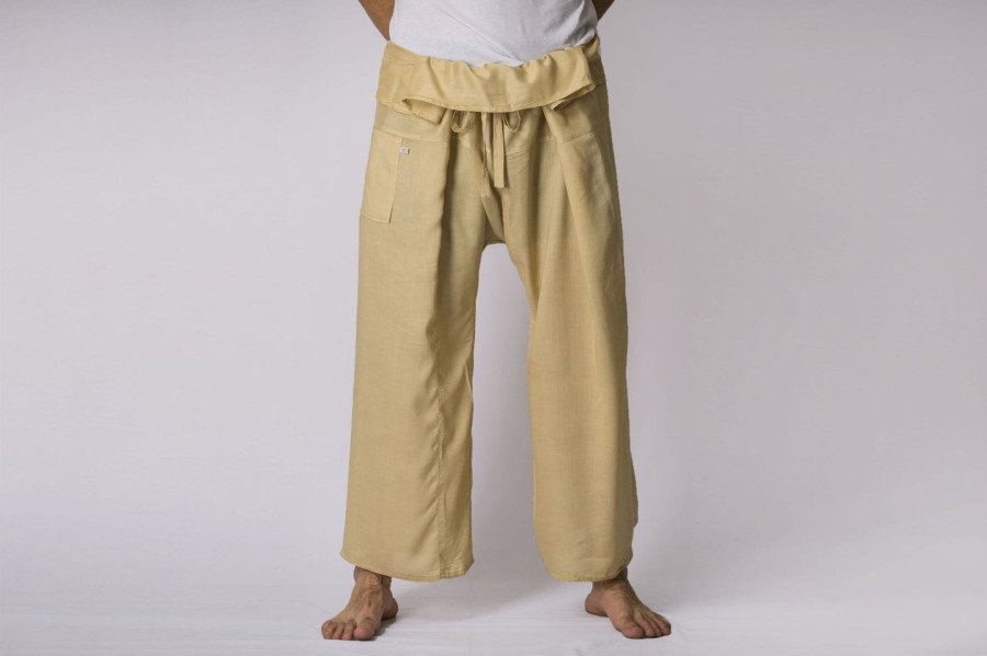 Men HaremPants | Unisex Thai Fisherman Pants In Beige