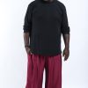 Men HaremPants | Plus Size Solid Color Men'S Harem Pants In Red