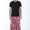 Men HaremPants | Imperial Elephant Drop Crotch Men'S Elephant Pants In Red