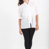 Women HaremPants | Womens Yoga Shirts Chinese Collared In White