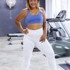 Plus Size HaremPants | Plus Size Solid Color Cotton Leggings In White