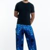 Men HaremPants | Paisley Mandalas Men'S Harem Pants In Blue