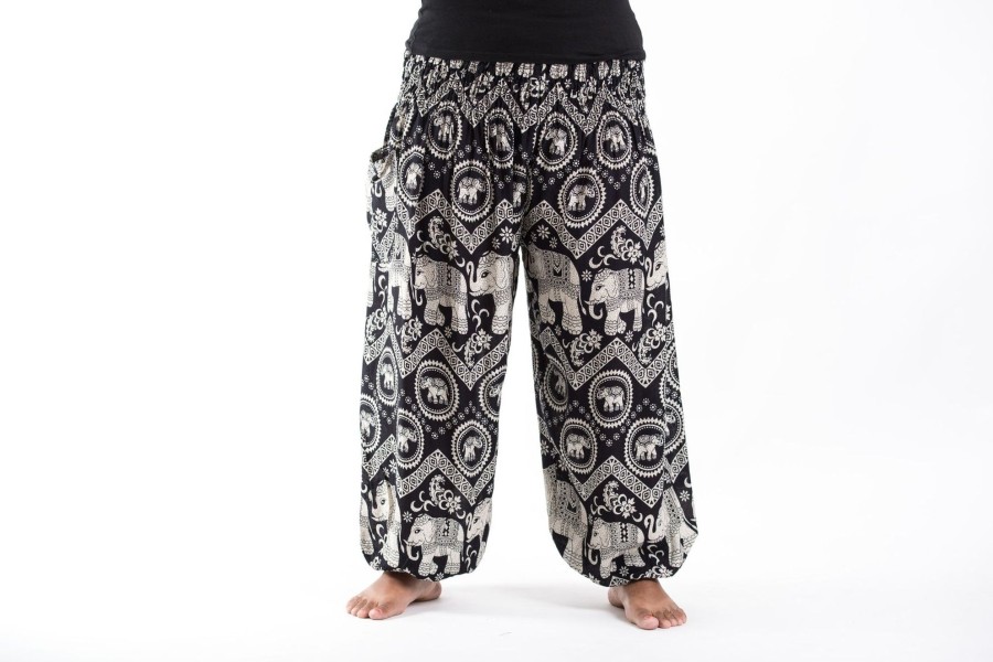 Plus Size HaremPants | Plus Size Imperial Elephant Women'S Elephant Pants In Black