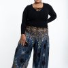 Women HaremPants | Plus Size Paisley Mandalas Women'S Harem Pants In Gray