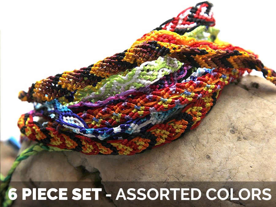 Accessories HaremPants | Friendship Woven String Bracelet 6 Pcs. Pack Multi