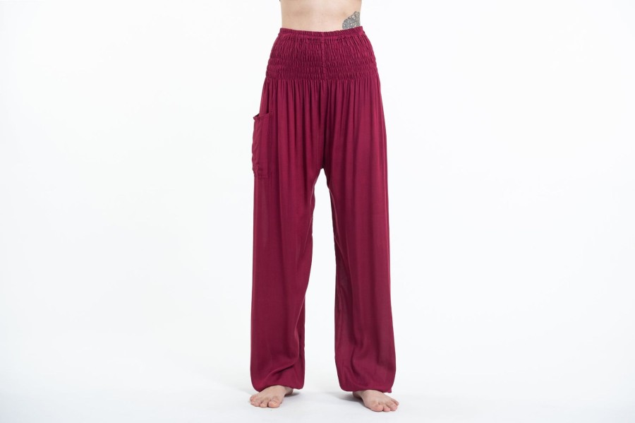 Women HaremPants | Solid Color Women'S Tall Harem Pants In Red