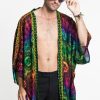 Women HaremPants | Rainbow Elephant Kimono Cardigan In Green