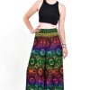 Women HaremPants | Rainbow Elephant Palazzo Style Elephant Pants In Green