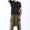 Men HaremPants | Elephant Aztec Cotton Men'S Harem Pants In Green