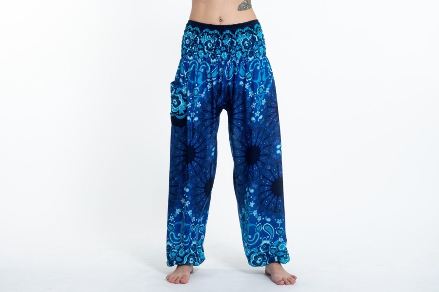 Women HaremPants | Paisley Mandalas Women'S Harem Pants In Blue