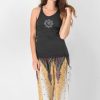 Women HaremPants | Super Soft Sure Design Women'S Tank Tops Om Mandala Black