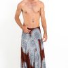 Men HaremPants | Marble Mandalas Drop Crotch Men'S Harem Pants In Brown