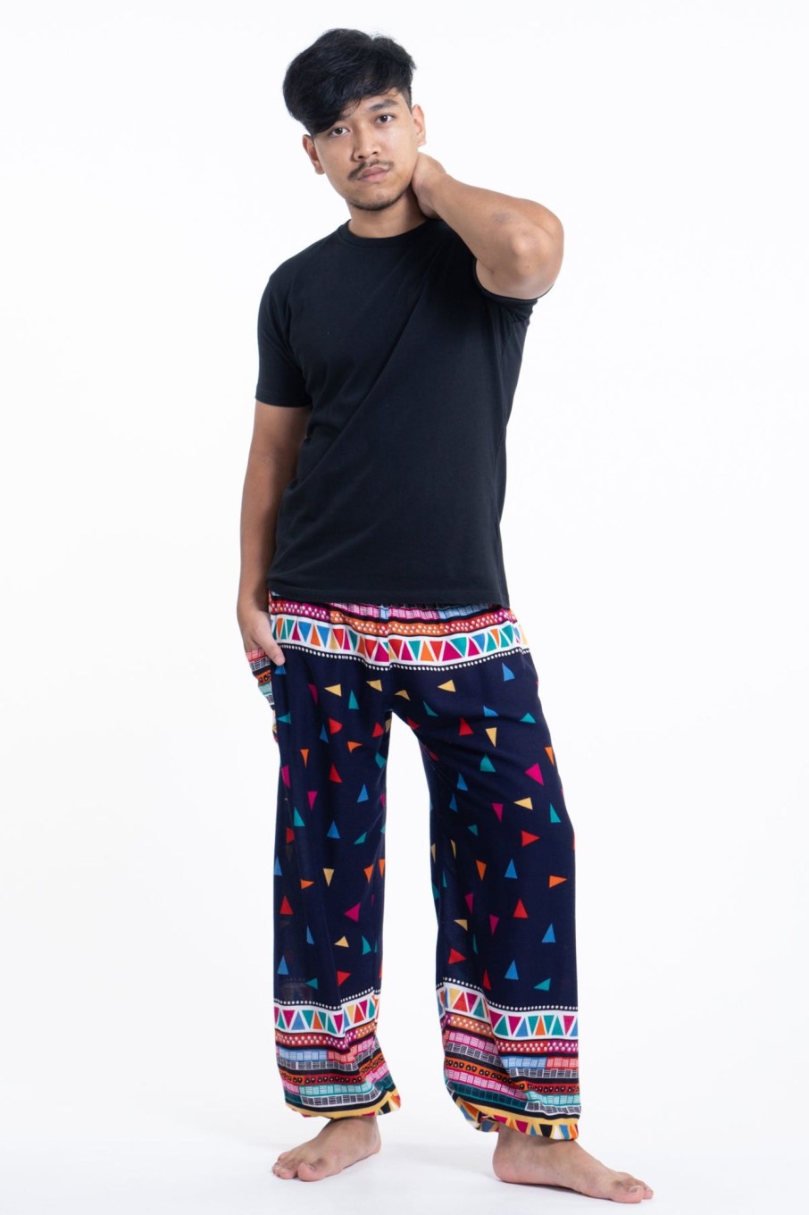 Men HaremPants | Triangles Men'S Harem Pants In Navy