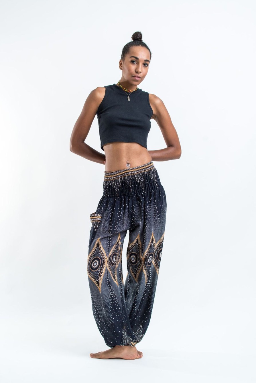 Women HaremPants | Diamond Peacock Women'S Harem Pants In Black