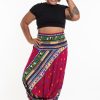 Plus Size HaremPants | Plus Size Triangles 2-In-1 Jumpsuit Harem Pants In Pink